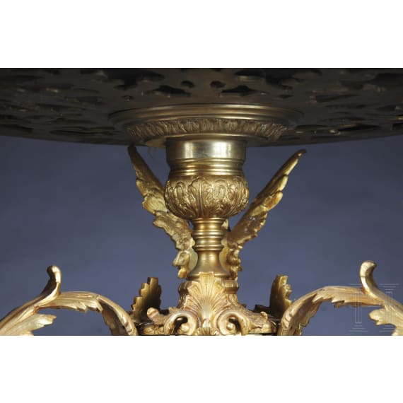 Seltener Salontisch aus Bronze im Empire-Stil, Frankreich, 20. Jhdt.
