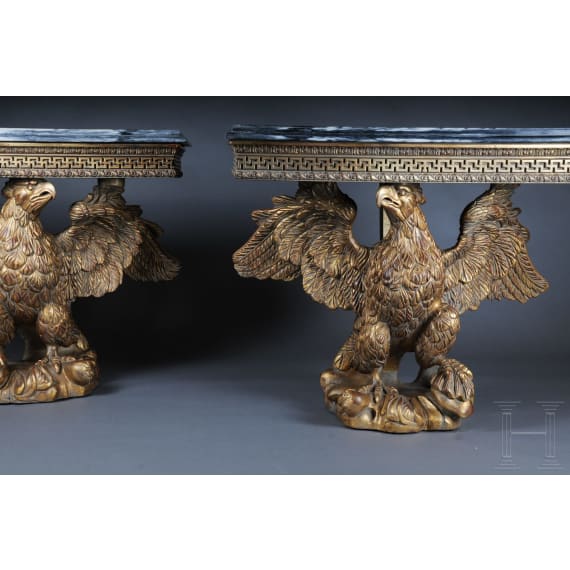 Ein Paar Adler-Konsolen nach Entwurf von William Kent (1685 - 1748), England, 20. Jhdt.