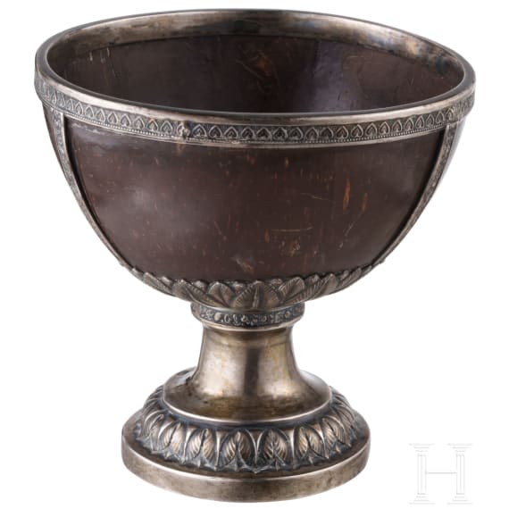 Kokosnuss-Pokal mit Silbermontur, Russland, Moskau, 1834