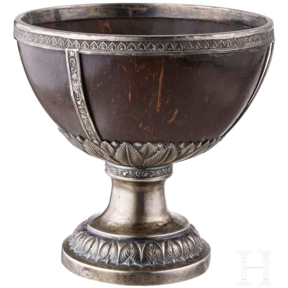 Kokosnuss-Pokal mit Silbermontur, Russland, Moskau, 1834