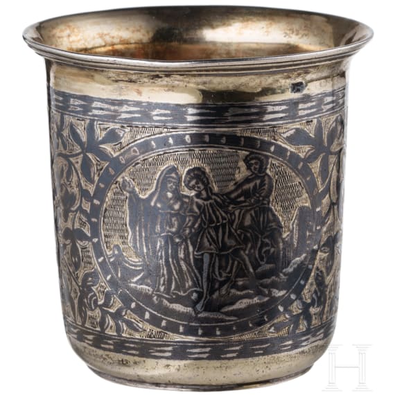 Gro&szlig;er Niello-Becher, Russland, Moskau, 1833