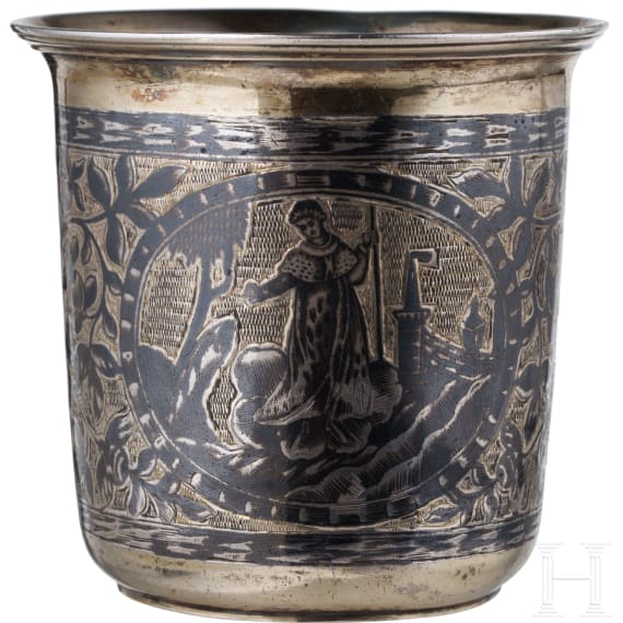 Gro&szlig;er Niello-Becher, Russland, Moskau, 1833