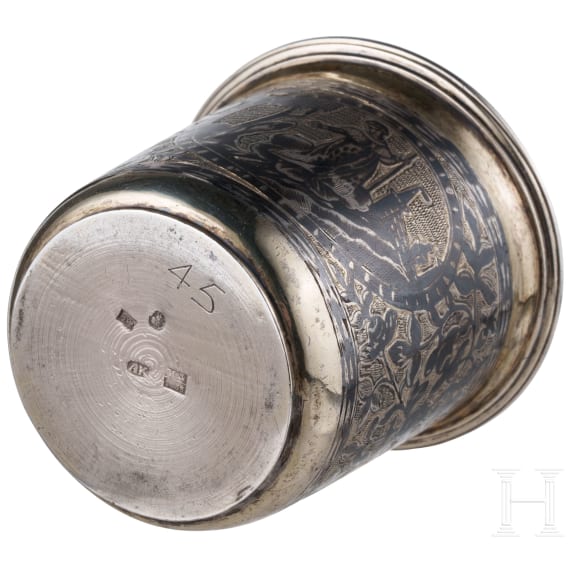 Gro&szlig;er Niello-Becher, Russland, Moskau, 1833