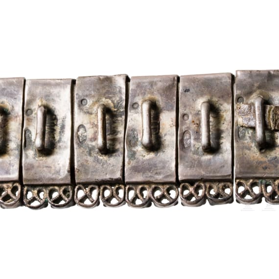 Zwei Silberg&uuml;rtel, Russland, Tiflis, 1908 - 1917 bzw. Nischni-Nowgorod, 1865