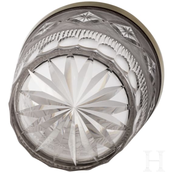 Gro&szlig;er Kristallglas-Champagner-K&uuml;hler, Russland, um 1890