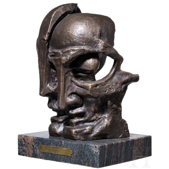 Bronze "Doppel Gesicht", Ernst Iossifowitsch Neiswestny (1925 in Swerdlowsk/Jekaterinburg - 2016 in New York)