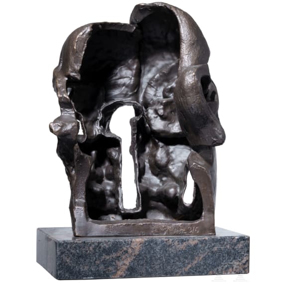Bronze "Doppel Gesicht", Ernst Iossifowitsch Neiswestny (1925 in Swerdlowsk/Jekaterinburg - 2016 in New York)