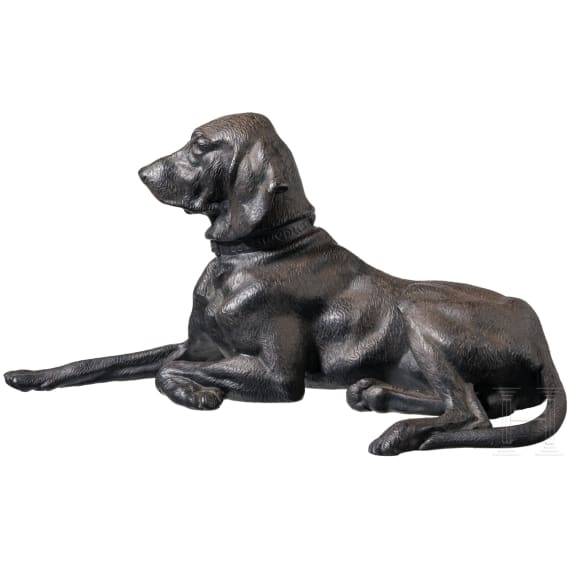 Hundefigur (Zeigerhund, Pointer), Sowjetunion, Eisenwerke Kasli, 20. Jhdt.