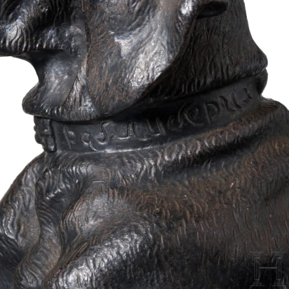 Hundefigur (Zeigerhund, Pointer), Sowjetunion, Eisenwerke Kasli, 20. Jhdt.