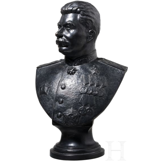 Portraitb&uuml;ste Stalins, Eisenwerke Kasli, datiert 1946