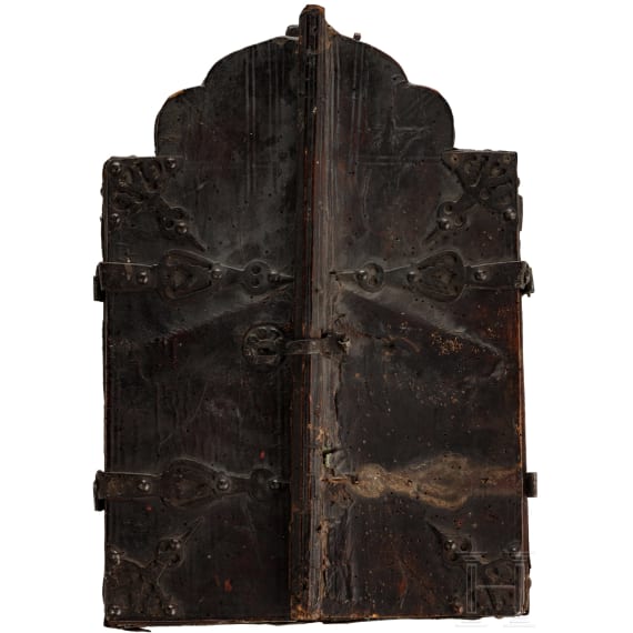 Gro&szlig;es Ikonen-Triptychon mit der Gottesmutter des Zeichens, Russland, um 1700