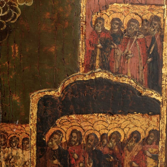 Gro&szlig;e Ikone "Allerheiligen", Russland, um 1800