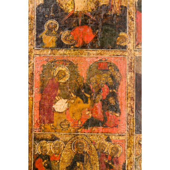 Fl&uuml;gel eines (K&ouml;nigst&uuml;r-)Triptychons, Russland, um 1700