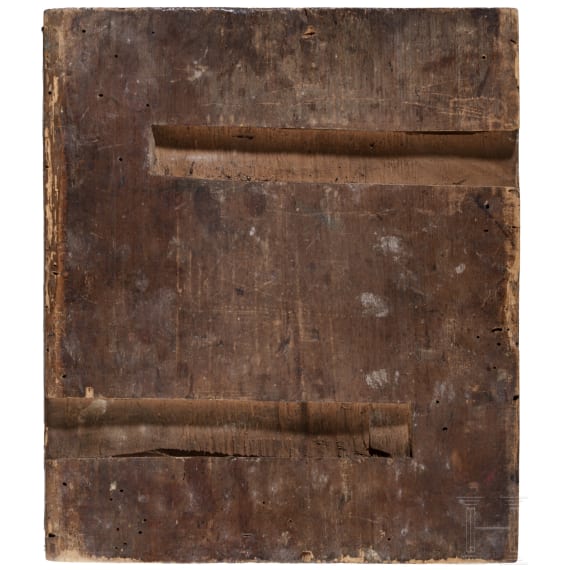 Ikone mit au&szlig;ergew&ouml;hnlicher Darstellung des Heiligen Nikolaus von Myra, Russland, um 1700
