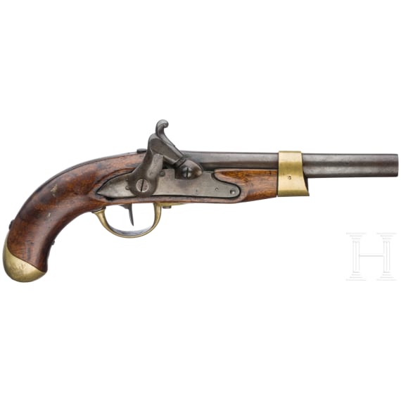 Pistole M an 13, perkussioniert, um 1820 - 1830