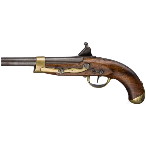 Pistole M an 13, perkussioniert, um 1820 - 1830