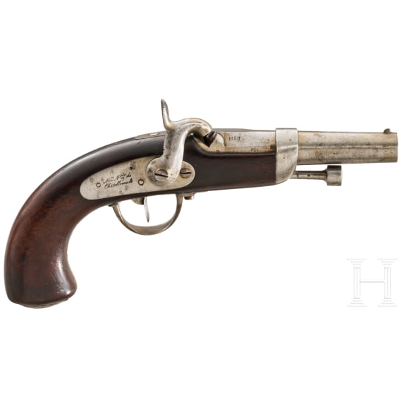 Perkussionspistole der Gendarmerieoffiziere M 1842, Ch&acirc;tellerault, 1848