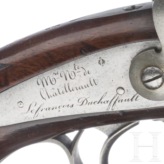 Ein Paar Offizierspistolen M 1833, 2. Modell