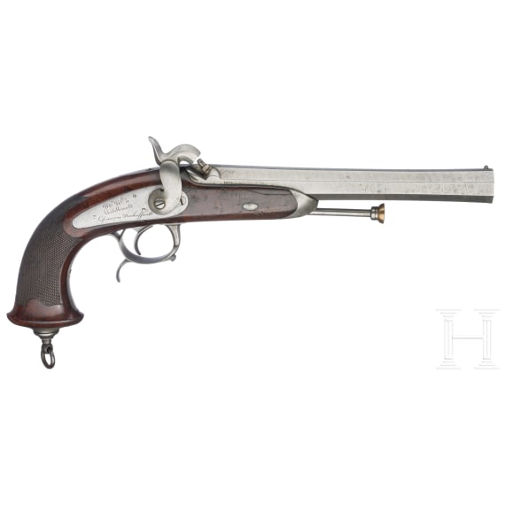 Ein Paar Offizierspistolen M 1833, 2. Modell