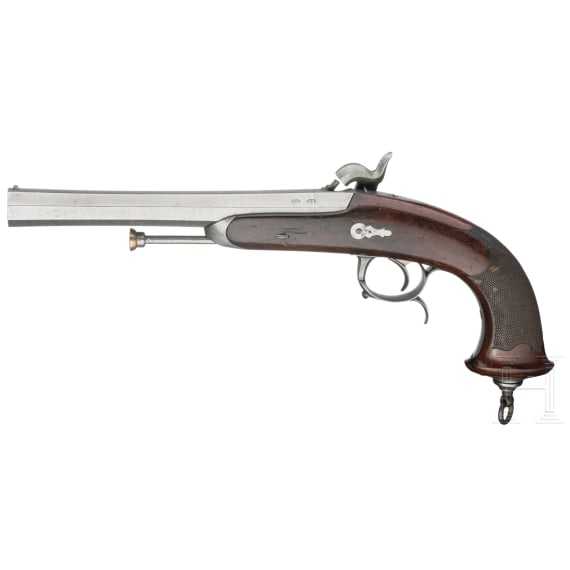 Ein Paar Offizierspistolen M 1833, 2. Modell