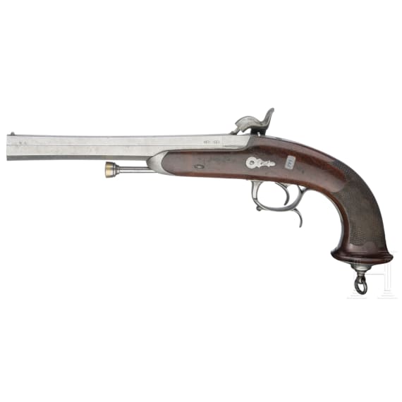 Ein Paar Offizierspistolen M 1833, 2. Modell