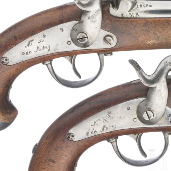 Ein Paar Gendarmeriepistolen M 1842