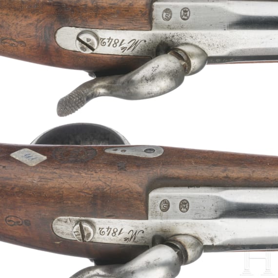 Ein Paar Gendarmeriepistolen M 1842