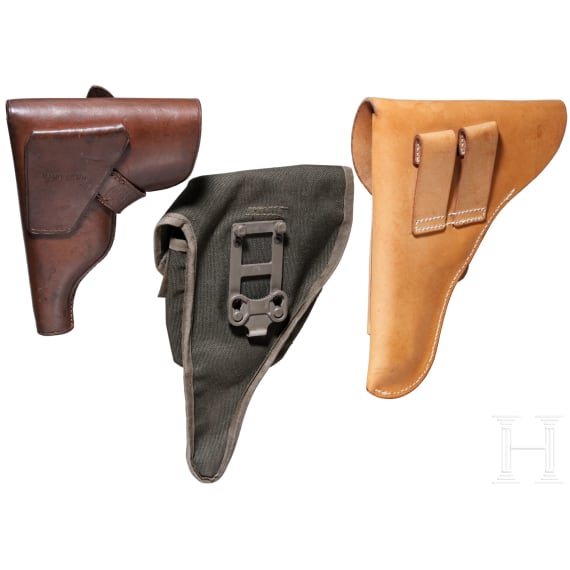 Drei Pistolentaschen