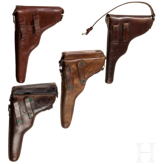 Vier Pistolen- und Revolvertaschen, Schweiz