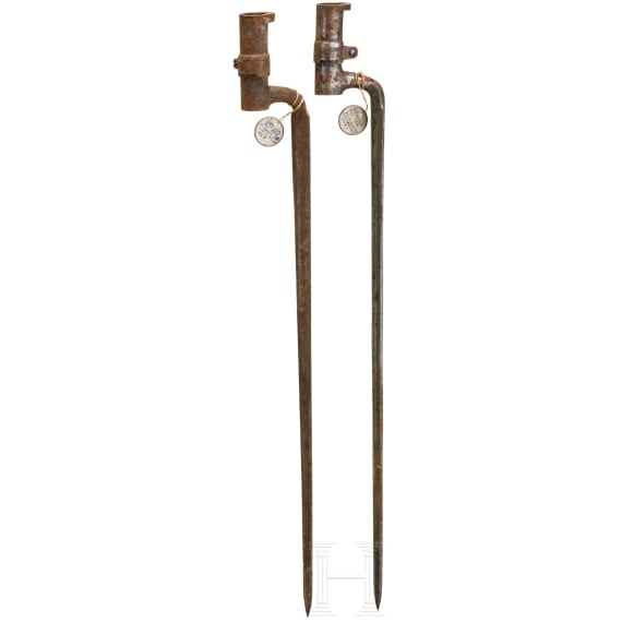 Zwei T&uuml;llenbajonette M 1854, &Ouml;sterreich