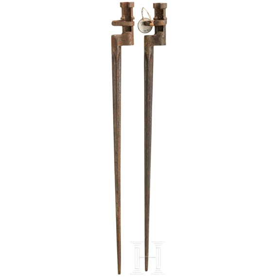 Zwei Dillenbajonette Mod. 1891, Russland