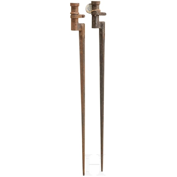 Zwei Dillenbajonette Mod. 1891, Russland