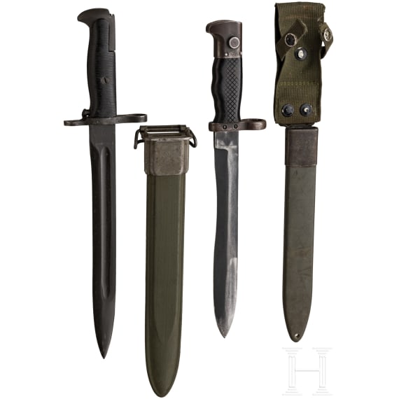 Bajonett M1, USA sowie Bajonett Cetme M 1969, Spanien