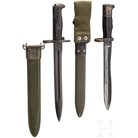 Bajonett M1, USA sowie Bajonett Cetme M 1969, Spanien
