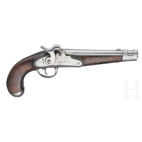 Bayerische Perkussions-Kavalleriepistole M 1842, L&uuml;ttich, 1851