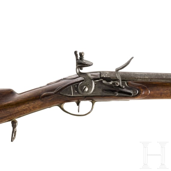 Milit&auml;rmuskete, deutsch, 2. H&auml;lfte 18. Jhdt.
