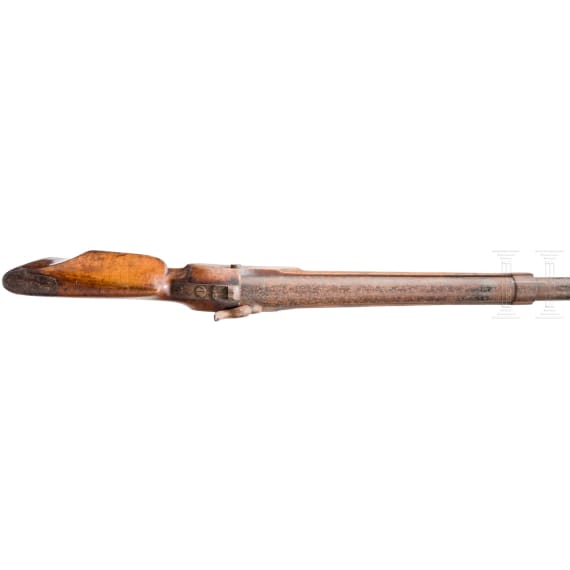 Haken-Wallgewehr, Exponat f&uuml;r die Industriemesse 1854 in M&uuml;nchen