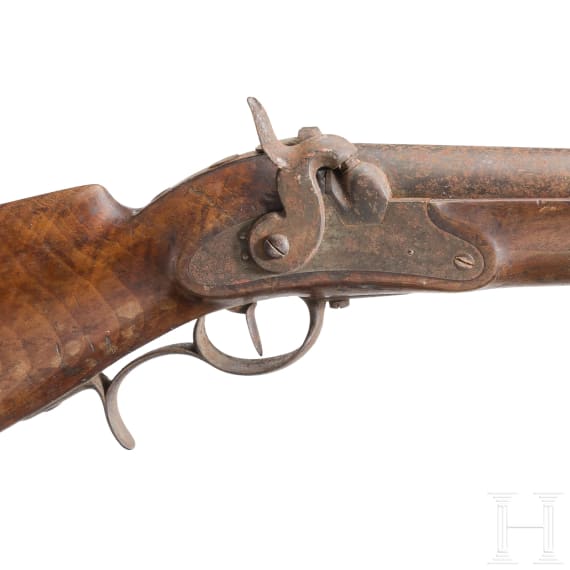 Haken-Wallgewehr, Exponat f&uuml;r die Industriemesse 1854 in M&uuml;nchen
