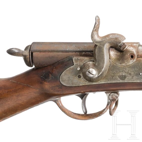 Infanteriegewehr M 1858/67, 1. Modell, System Braunm&uuml;hl-Lindner, sog. "Podewils-Gewehr"