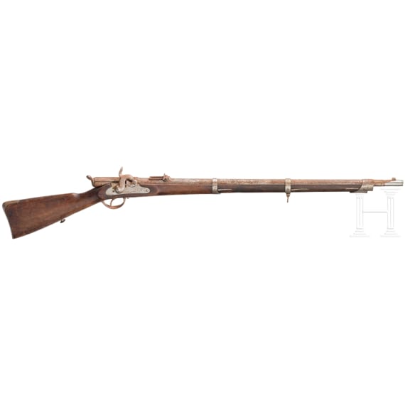 Scharfsch&uuml;tzenb&uuml;chse M 1858/67, Muster III, System Braunm&uuml;hl-Lindner, sog. "Podewills-Gewehr"