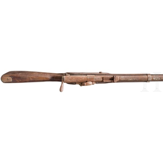 Scharfsch&uuml;tzenb&uuml;chse M 1858/67, Muster III, System Braunm&uuml;hl-Lindner, sog. "Podewills-Gewehr"