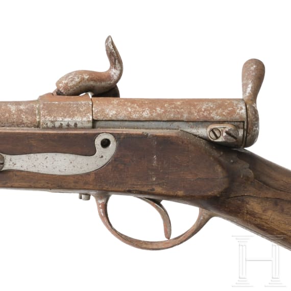 Scharfsch&uuml;tzenb&uuml;chse M 1858/67, Muster III, System Braunm&uuml;hl-Lindner, sog. "Podewills-Gewehr"