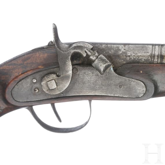 Scharnierpistole M 1816/43 und kleine Pistole