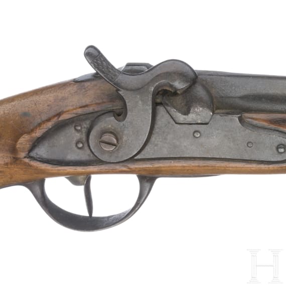 Scharnierpistole M 1816/43 und kleine Pistole