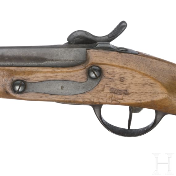 Scharnierpistole M 1816/43 und kleine Pistole