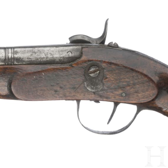 Scharnierpistole M 1816/43 und kleine Pistole