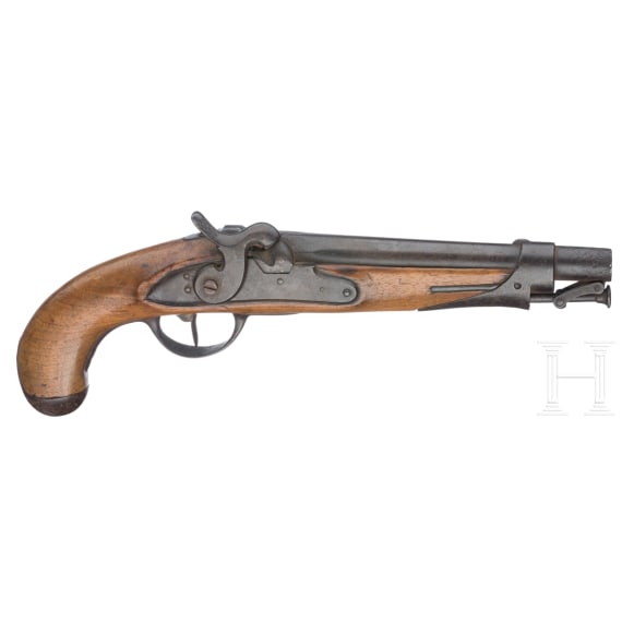 Scharnierpistole M 1816/43 und kleine Pistole