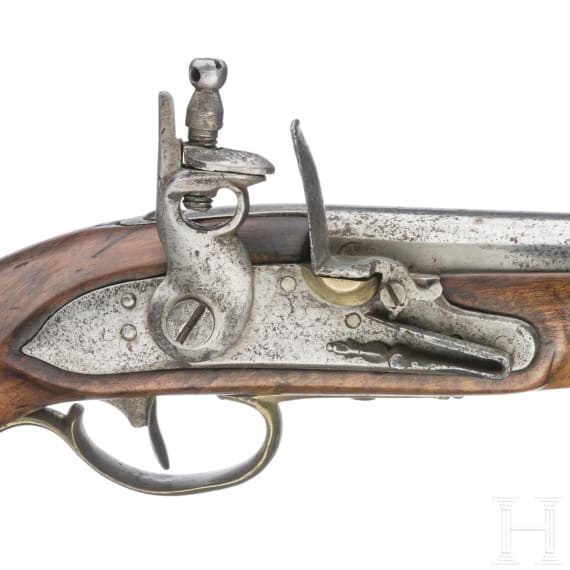 Steinschlosspistole, &auml;hnlich der Gendarmeriepistole M 1815
