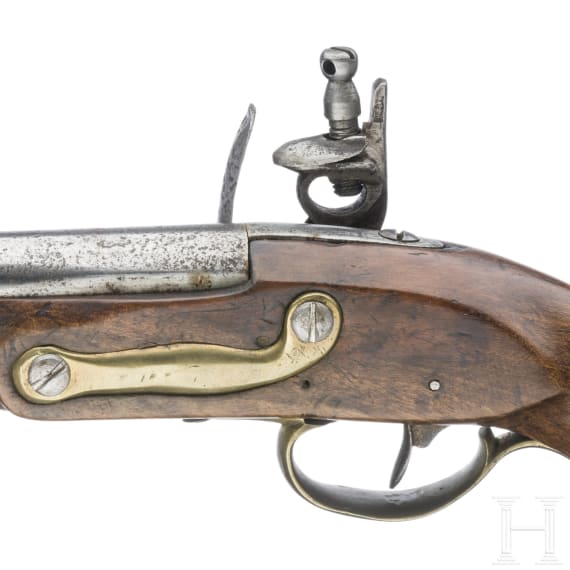Steinschlosspistole, &auml;hnlich der Gendarmeriepistole M 1815