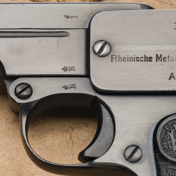Dreyse Mod. 07, Milit&auml;rkontrakt, im Karton